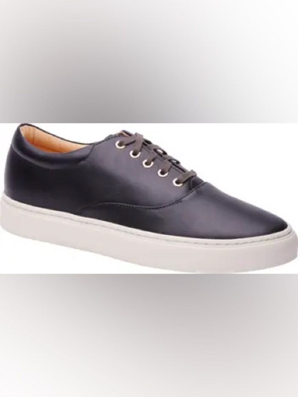 Nisolo Elayna Black Leather Sneaker - Women’s - 7.5